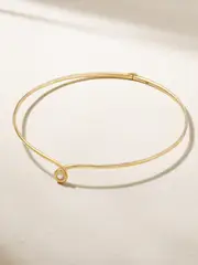[Yvonne Léon] Yvonne Léon - 9-karat Gold Topaz Chocker - One size One size Gold