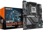 GIGABYTE X870 Gaming X WIFI7 Motherboard - Supports AMD Ryzen 9000 CPUs, 16+2+2-Phase VRM, up to 8000MHz DDR5 (OC), 1xPCIe 5.0, Wi-Fi 7, 2.5GbE LAN, USB 4