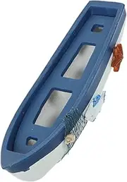 CORHAD Rustic Wooden Boat Model Mediterranean Decor Desk Ornament for Home Office