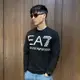 美國百分百【全新真品】Emporio Armani 長袖上衣 棉質 薄T EA7 上衣 logo 黑/白色 CD47