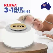 White Noise Sleep Machine 3in1 Speaker Night Lamp Timer Bluetooth 6x Sounds NEW