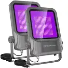 200W LED Black Lights,Black Light Flood Lights with Plug Outdoor IP66 Waterpr...