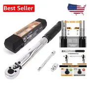 High Precision 1/4-Inch Drive Torque Wrench Set - Dual Scale 20-200 in.lb