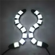 2PCS White 12V 9 Daytime Running Lights DRL Car LED Lights Fog Day Driving Lamp