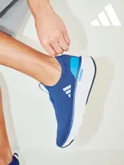 adidas Black/Navy Cloudfoam Go Sock Trainers (Q45177) | $138
