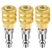 Closed Locking Air Chuck 1/4 FNPT Brass Tire Chuck with Quick Connect for Tir...