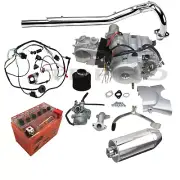 125cc Semi Auto Engine Motor Kit Reverse Electric Start for ATV Quad ATC70 TRX90