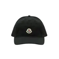 在飛比找momo購物網優惠-【MONCLER】品牌 LOGO 棒球帽-黑色(ONE SI