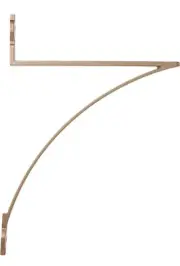 Shelf-Made Lewiston Steel 7.37 in. D x 0.65 in W x 10.62 in. H Satin Gold