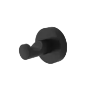 Caroma Matte Black Cosmo Robe Hook Metal Construction Matte Black Finish