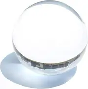 Photography Crystal Ball, 80mm Transparent Sphere K9 High Purity Photography Crystal Lens Ball, Wide Angle Effect Suitable for Photography Props Tool