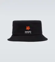 [Kenzo] Kenzo Boke Flower canvas bucket hat L black