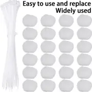30Pcs Washer Lint Catcher Nylon Washing Machine Lint Trap with 30 Cable qrest