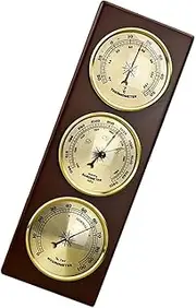 Hygrometer Wall Hanging Temperature Humidity Monitor Atmospheric Pressure Meter for Home use