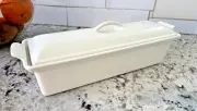 Le Creuset Enameled Cast Iron Pate Terrine, 2 Qt., White - Brand New