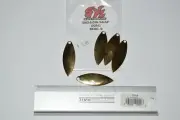 SK Bait company willow leaf bass spinnerbait blades gold 5 per pack size 4