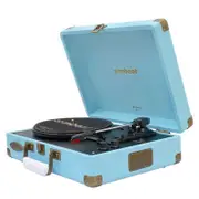 [MB-TR96BLU] mbeat Woodstock 2 Sky Blue Retro Turntable Player with BT Receiver & Transmitter