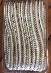 Seachoice Double Braided Boat Nylon Dock Line Rope 3/4" x 35' Gold/White 47411