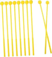 Toyvian 10pcs Tongue Drum Mallets Durable Percussion Instrument Sticks for Marimba Xylophone Glockenspiel Smooth Grip Strong Structure Reduces Wrist Fatigue