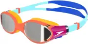 Speedo Junior Biofuse 2.0 Swimming Goggles, Hypersonic Blue/True Navy/Lumo Gr...