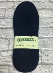 Vintage GANKA Men's Size 9 Felt Boot Insoles Pair - 1/4” Thick, Made In Canada