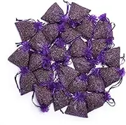 Lavande Sur Terre Bag of 25 Sachets Dried Lavender Flower Lavender Sachets for Drawers and Closets, LV-B-2