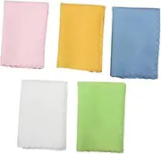 FUNOMOCYA 1Set Colorful Musical Instrument Cleaning Cloth Soft Scratch Resistant Wipes for Guitar Piano and More Dust and Water Removal Random Colors