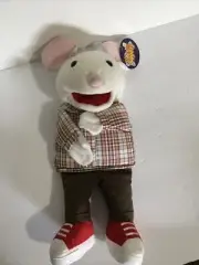 Silly Puppets Mouse With Sneakers Hand Puppet Doll Plush 14” (nwt)
