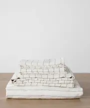 Linen Sheet Set with Pillowcases - Pencil Stripe
