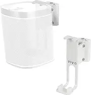 VIVO White Dual Wall Mount Brackets Designed for Sonos One, SL, and Play:1 Audio Speakers, Adjustable Mounting for 2 Sonos Speakers (MOUNT-PLAY1W)