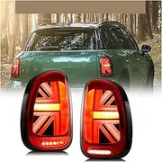 Pair LED Taillight Assembly，Compatible With BMW Mini Countryman R60 2010-2016 LED Running Light Turn Signal Brake Reverse Fog Light(2PCS Red)