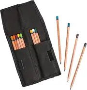 Derwent Pocket Wrap, Black, Accessories Ideal for Sketching and Drawing, Roll Up Pencil Case, Professional Quality Derwent Pencil Case, 2306221