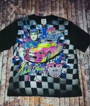 Adidas x Jeremy Scott Shirt JS Rally NASCAR Graphic T-Shirt Mens Medium Black