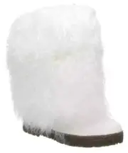 Bearpaw Boetis II White Curly Lamb Fur Sheepskin Lined Mongolian Sherpa Boots 7