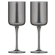 2pc Tempa Verity Crystal Clear Wine Glass Home Barware Drinking Stemware Smoke