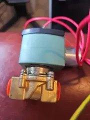 Asco Red Hat 8210G201 3/8" NPT 24DC Brass Solenoid Valve 24 VDC 8210 Series