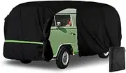 Tarpaulin Car, Full Car Cover Replacement for Type 2 T1 T2 T3 1950-1992 300D Weatherproof UV Resistant Car Cover Full Garage Replacement for V-W Bus Westfalia Camper