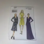 Vogue Sewing Patterns 8921 Misses Dress Size 6-14 Knee Floor Length