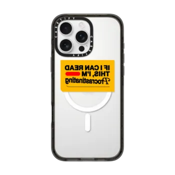 iPhone 16 Pro Max Impact Case MagSafe Compatible PROCRASTINATING
