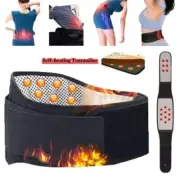 Self Heating Magnetic Back Support Lumbar Lower Brace Belt Pain Relief Strap AU