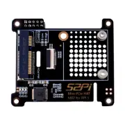 PCIe Express to Mini PCIe HAT M02 for Raspberry Pi 5, Support All Mini PCIe D...