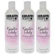 Keratin Perfect Keratin Daily Conditioner - Pack of 3 For Unisex 12 oz Conditioner