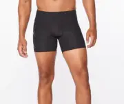 CLEARANCE!! 2xu Mens Compression 1/2 Shorts - Black/Nero