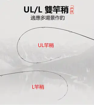 釣魚竿 雙竿稍 碳素實心路亞馬口竿 UL調/L調 路亞竿 馬口白條翹嘴桿 多魚釣具