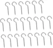 100pcs Metal Eye Bolt Hooks Self Tapping Screws for Ceiling Wall Hooks Heavy Duty Light Spike Robe Jewelry Supply