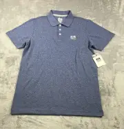 REEF Men’s Polo Shirt Size Small Blue Walsh Pique Solid NWT