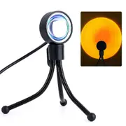 LED Sun Sunset Rainbow Projector Atmosphere USB Night Light Lamp For Room Decor