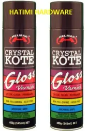 2X Helmar Crystal Kote Coating Gloss Varnish Permanent Acid Free Coating 400G