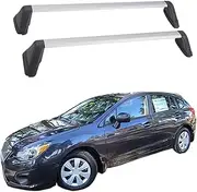 Aluminum Crossbar Cross Bars Compatible for Subaru Impreza 2008-2011 WRX 2008-2014 Luggage Carrier Roof Rail Rack Lockable 2PCS