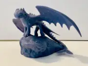 Toothless Dragon, 3D Miniature Sculpture, How Train Your Dragon, Paintable, New